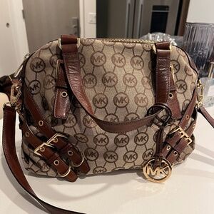 Michael Kors Large Y2K Canvas Satchel Handbag Shoulder Bag